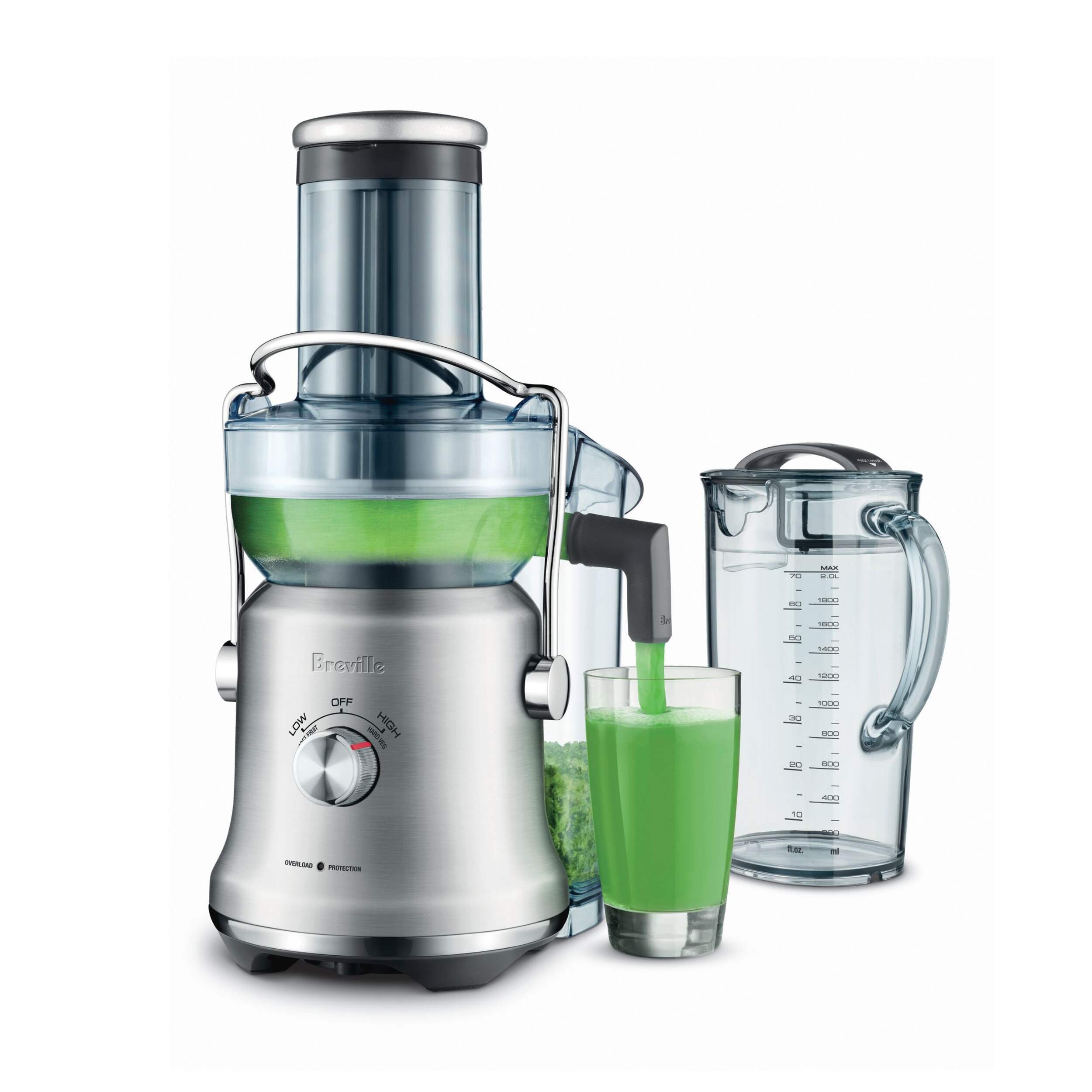 Breville Juice Fountain™ Cold Plus Centrifugal Juicer, Brushed Stainless Steel Composite_or_Mixed