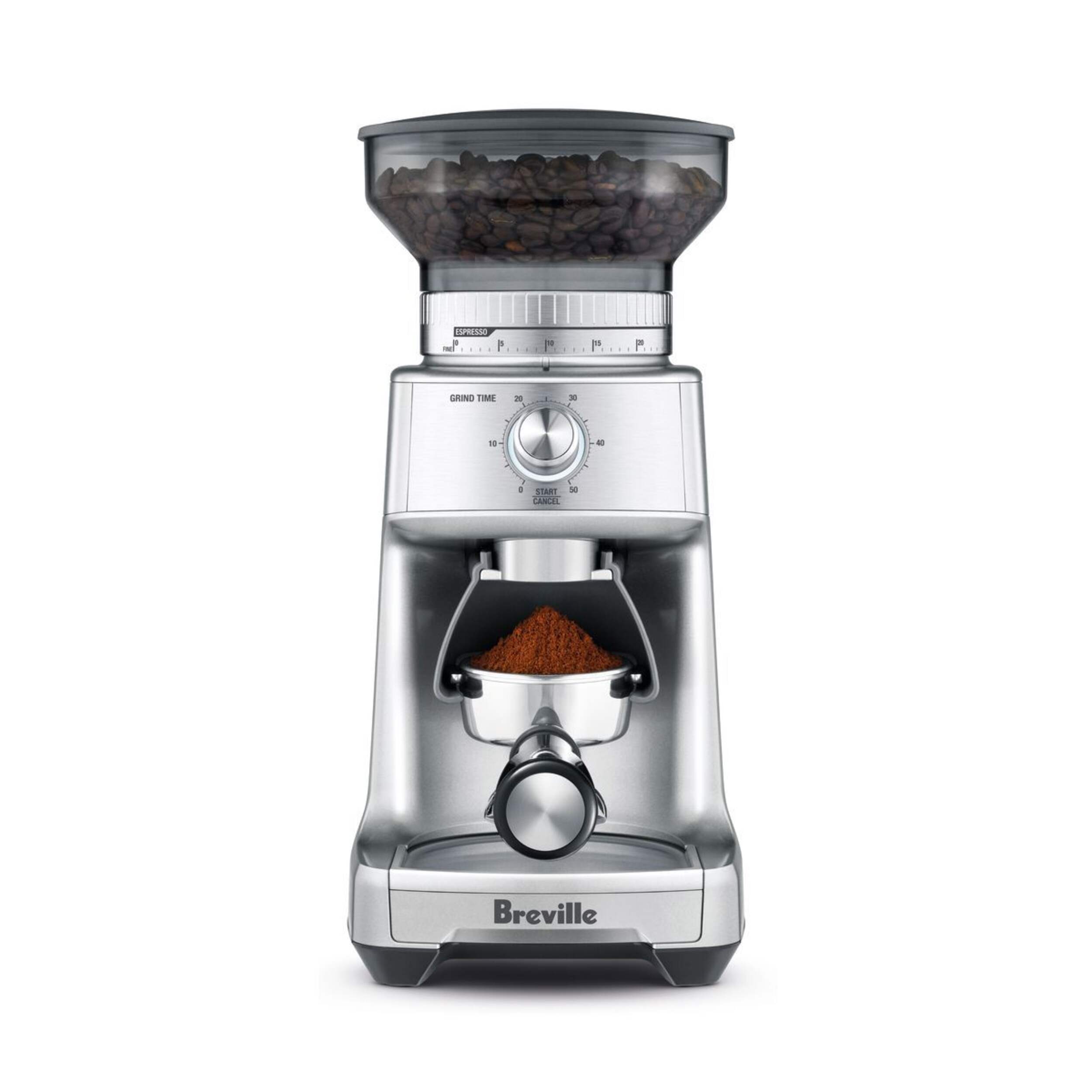 Moulin à café Breville Dose Control Pro, argent Front_Flat