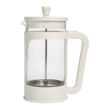 Primula French Press with Stainless Steel Cage, White Front_Flat