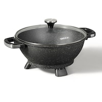 Heritage: The Rock 1500W Non-Stick Extra-Thick Eletric Wok