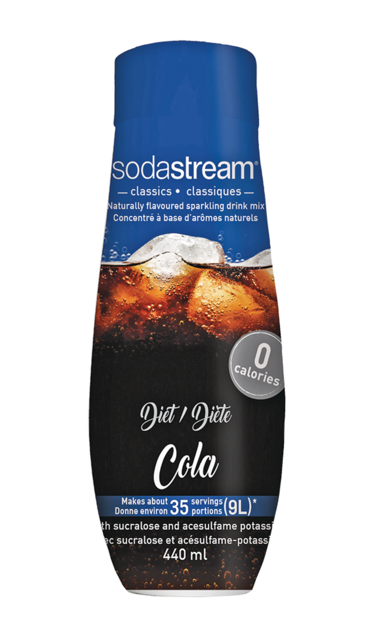 Mélange à boisson gazeuse SodaStream Classic, saveur de cola diète