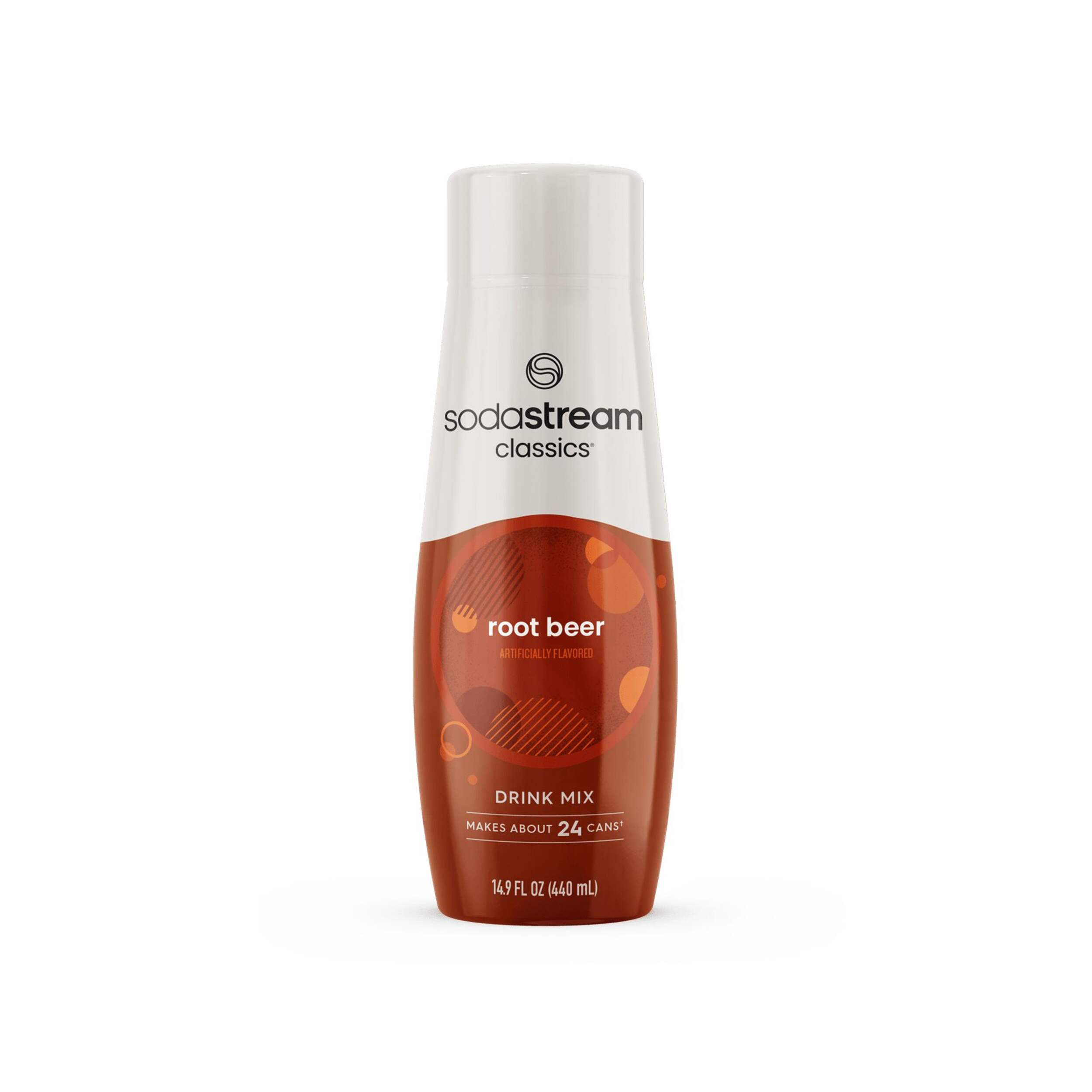 SodaStream Classic Root Beer Flavour Sparkling Drink Mix, Caffeine-Free, 440mL Front_Flat