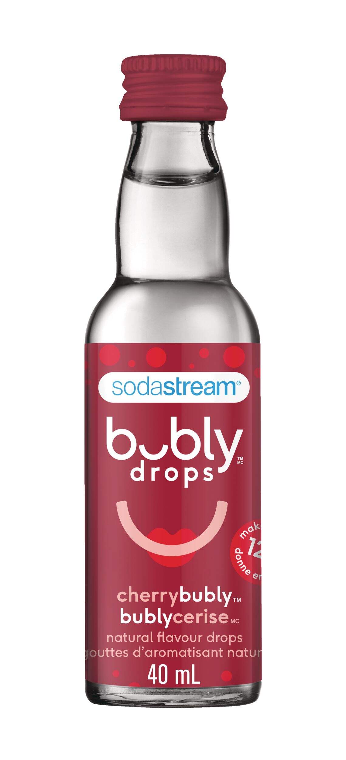 SodaStream Cherry Bubly Drops, 40mL Front_Flat