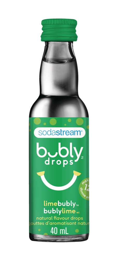 Concentré de saveur en gouttes SodaStream Bubly, lime, 40 mL