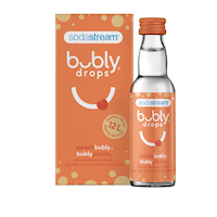 SodaStream Bubly Drops Peach Flavoured Sparkling Drink Mix, 40-mL Front_Flat