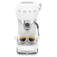 SMEG Manual Espresso Maker with Thermoblock Heating, White