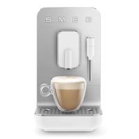 SMEG Automatic Espresso Maker with Milk Wand, White