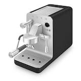 SMEG Espresso Manual Coffee Machine with Thermoblock Heating, Black Front_Angled_Left