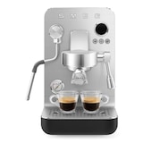 SMEG Espresso Manual Coffee Machine with Thermoblock Heating, Black Front_Flat