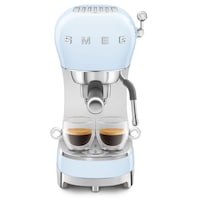 SMEG Manual Espresso Maker with Thermoblock Heating, Pastel Blue
