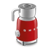 SMEG BPA-Free Electric Milk Frother with 2 Discs, Red Front_Angled_Left