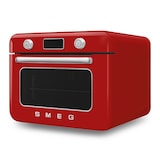 SMEG Combi Multifunction Steam Oven with Airfry, Red Front_Angled_Left