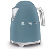 SMEG Cordless Kettle with Auto Shut Off, Matte Storm Blue, 1.7L Front_Angled_Left