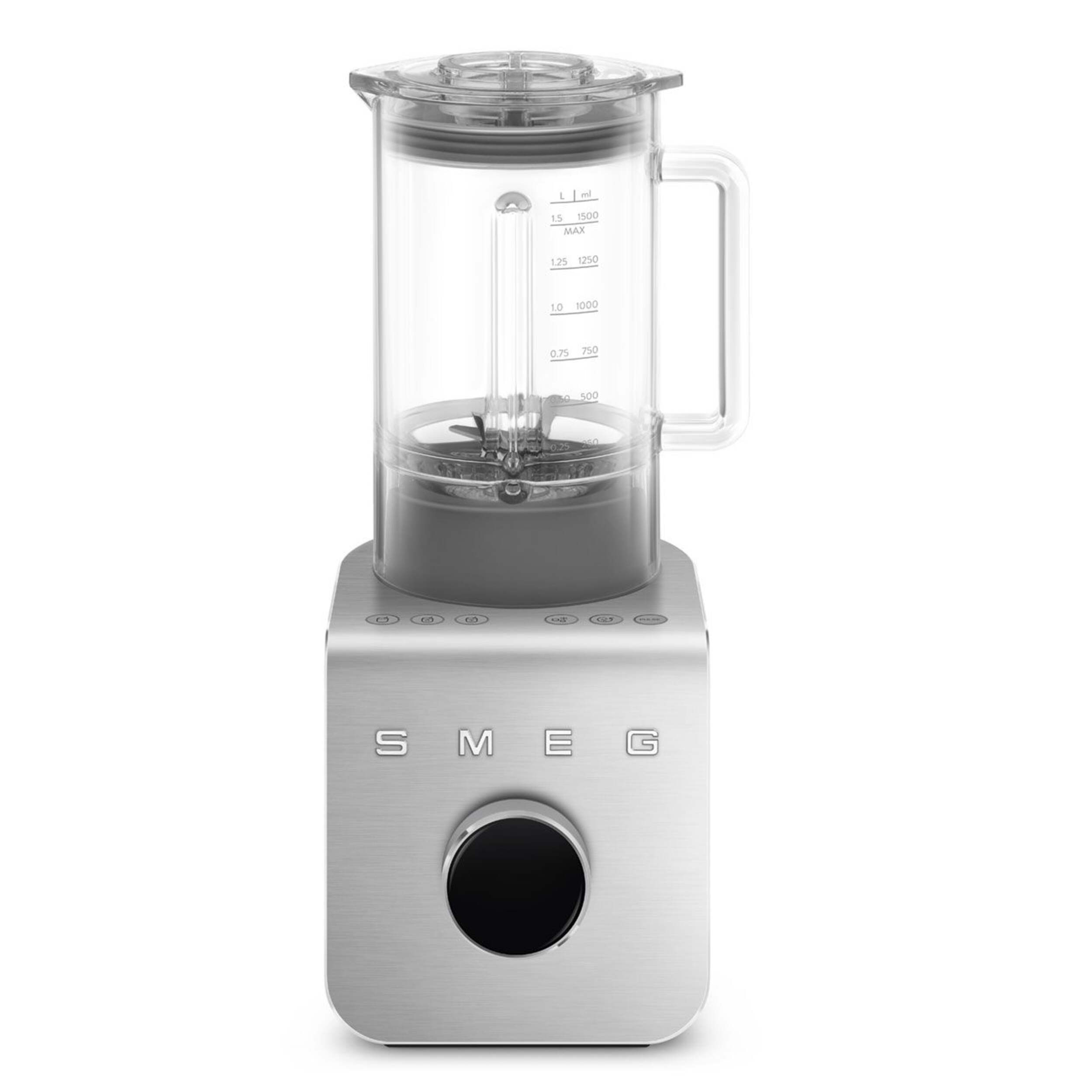 SMEG High Performance Blender, 9-Speed, Matte Black Front_Flat