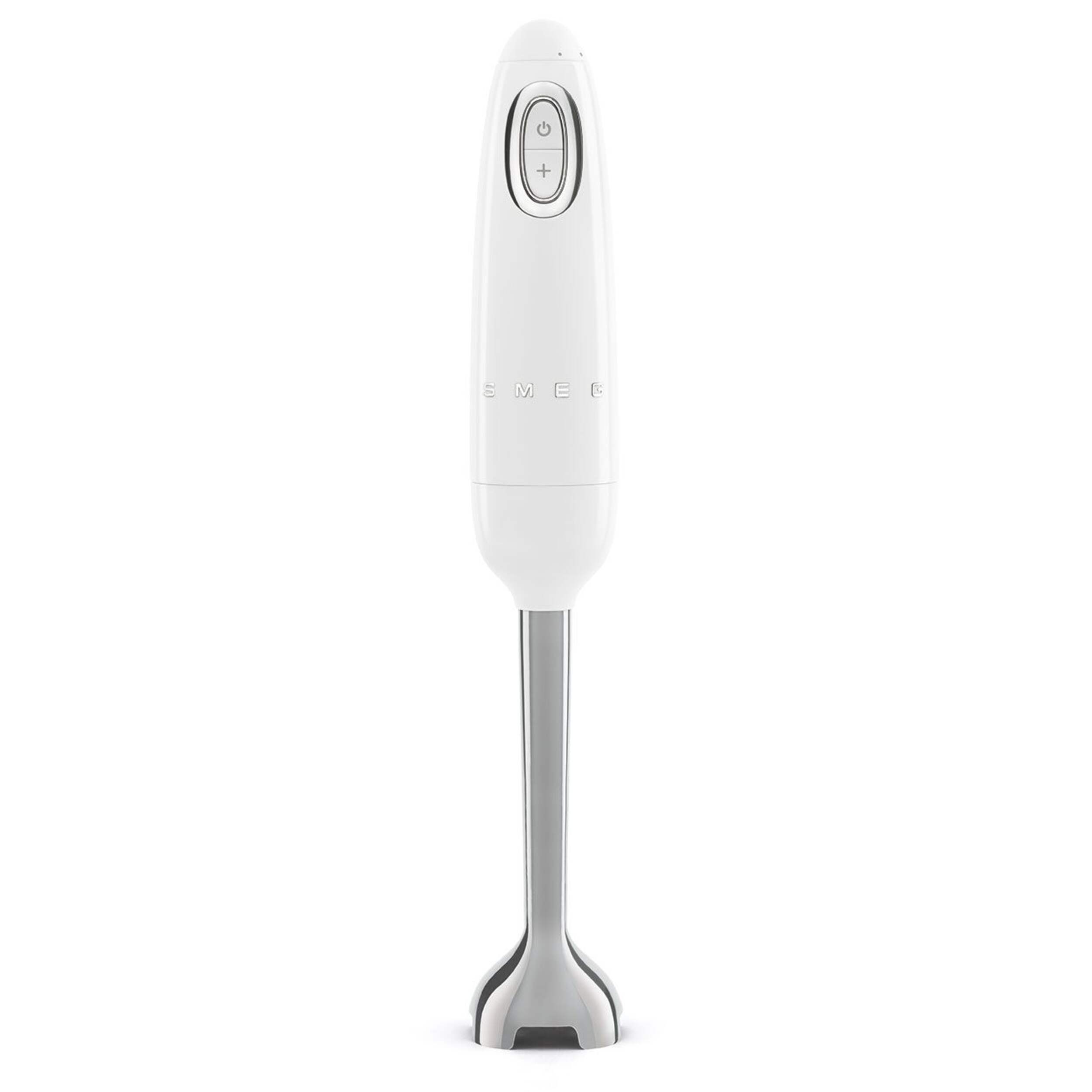 SMEG Variable Speed Hand Blender with Attachments, White Front_Flat