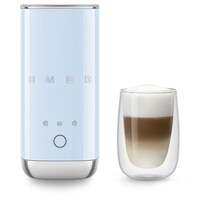 Smeg Multi-Function Pastel Blue Portable Electric Milk Frother Front_Flat