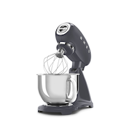 SMEG 600W Vintage Tilting Stand Mixer, Slate Grey