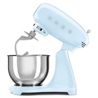 SMEG 600W Vintage Tilting Stand Mixer, Pastel Blue
