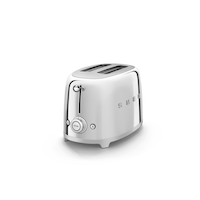 SMEG 2-Slice Traditional Toaster with Anti-Slip Feet, Steel Front_Three_Fourths_Angled_Left