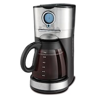 Oster® Programmable Coffee Maker, 12-Cup Front_Three_Fourths_Angled_Left