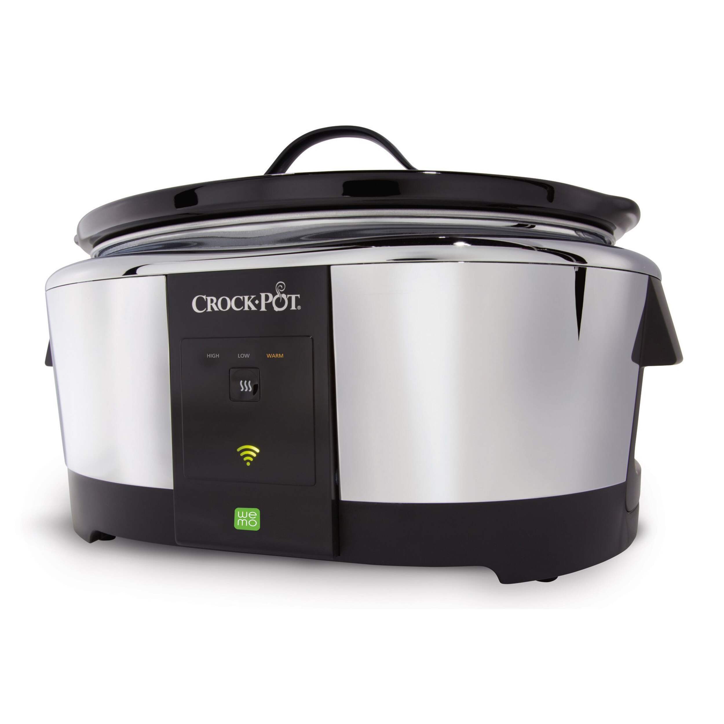 Crock-Pot® WeMo® Enabled Smart Slow Cooker, 6-qt Front_Three_Fourths_Angled_Left