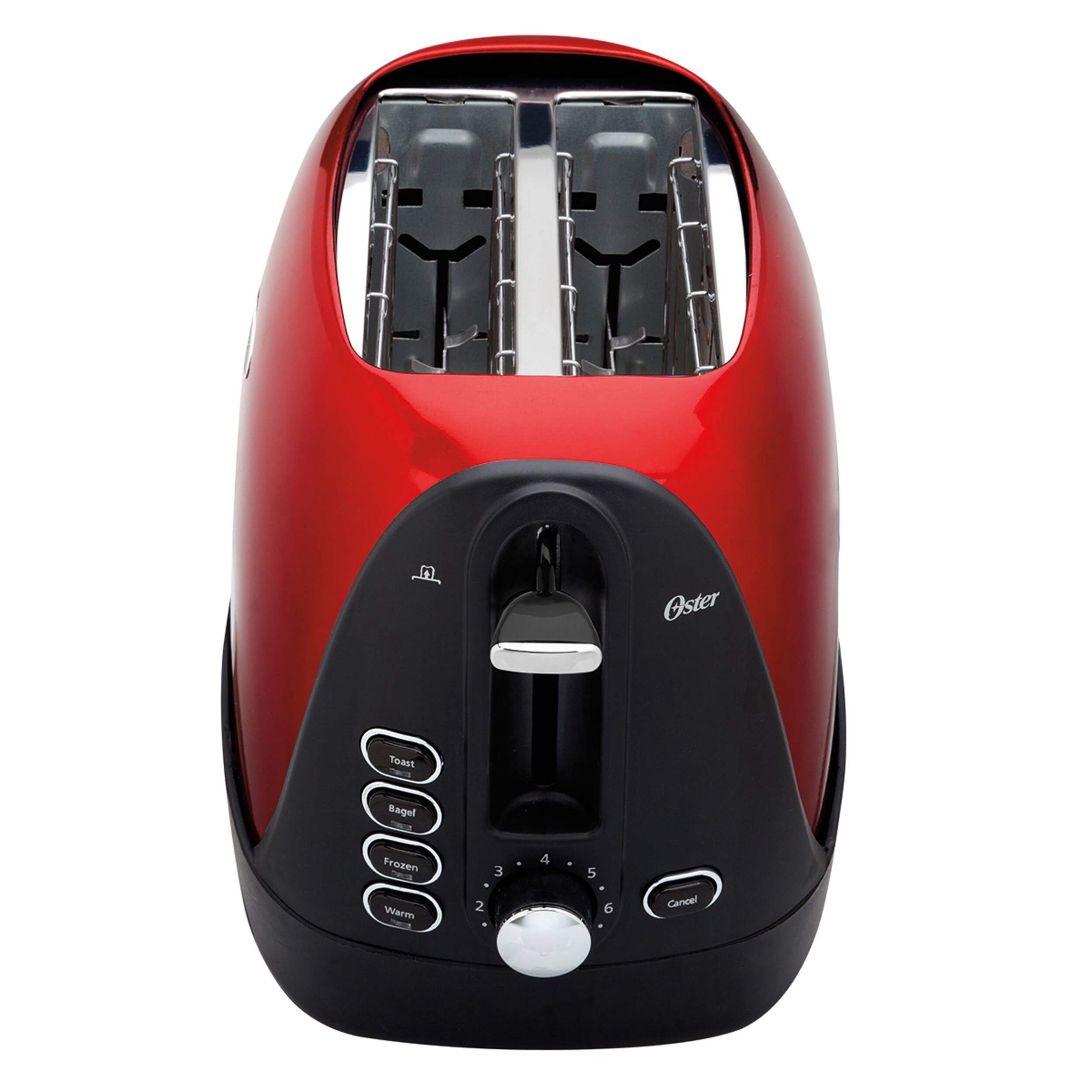 Oster® Toaster, Red, 2-Slice Overhead_Plunge