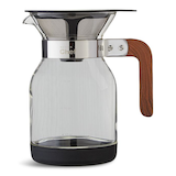 MASTER Chef 5-Cup Glass Pour Over Coffee Maker with Removeable Filter Basket Front_Flat