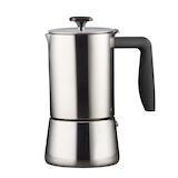 Paderno Stovetop Espresso Maker, Stainless Steel, 6-Cup Side_Left