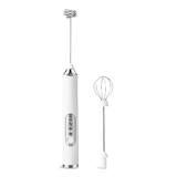 Primula Electric Handheld Milk Frother with Interchangeable Heads Front_Flat