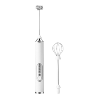 Primula Electric Handheld Milk Frother with Interchangeable Heads Front_Flat