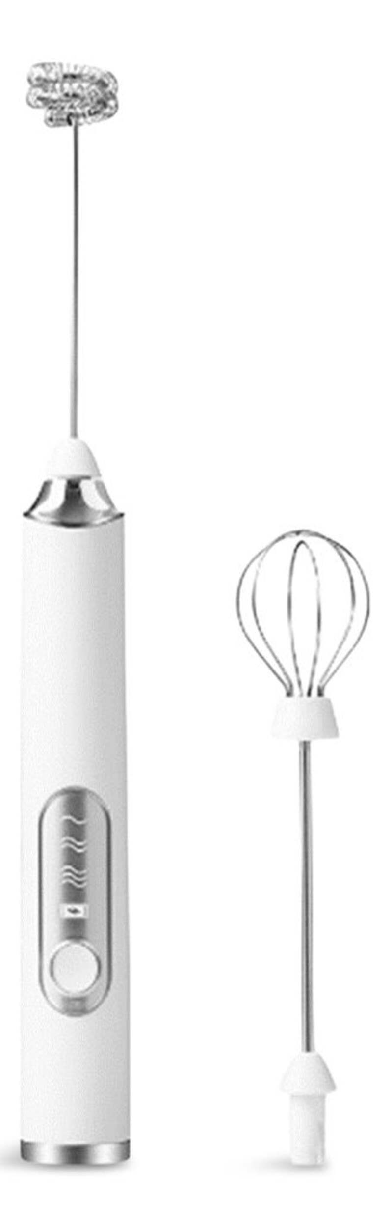 Primula Electric Handheld Milk Frother with Interchangeable Heads Front_Flat