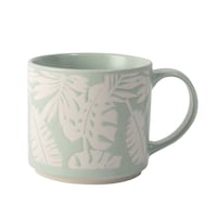 CANVAS Stackable Botanical Stoneware Mug, 16-oz