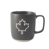 Tasse en grès CANVAS, feuille, 13 oz Front_Flat