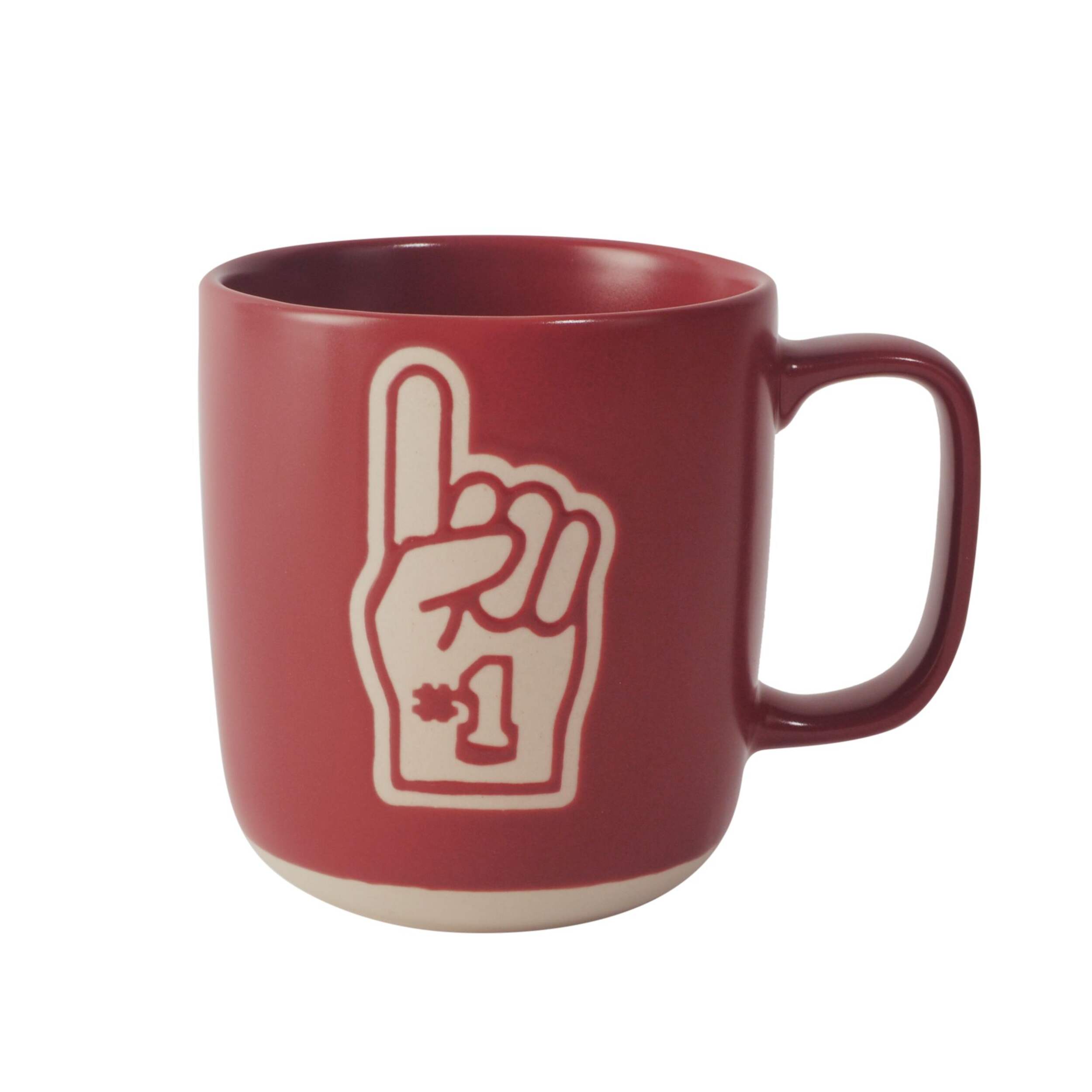 CANVAS Number One Fan Stoneware Mug, 13-oz Front_Flat