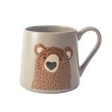 Tasse en grès CANVAS, ours, 18 oz Front_Flat