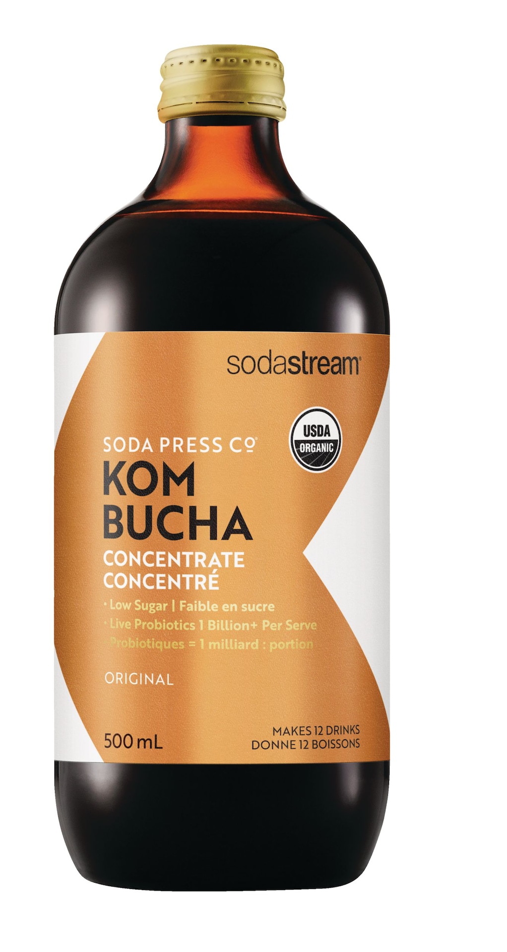 SodaStream Original Flavour Soda Press Kombucha Concentrate, Vegan