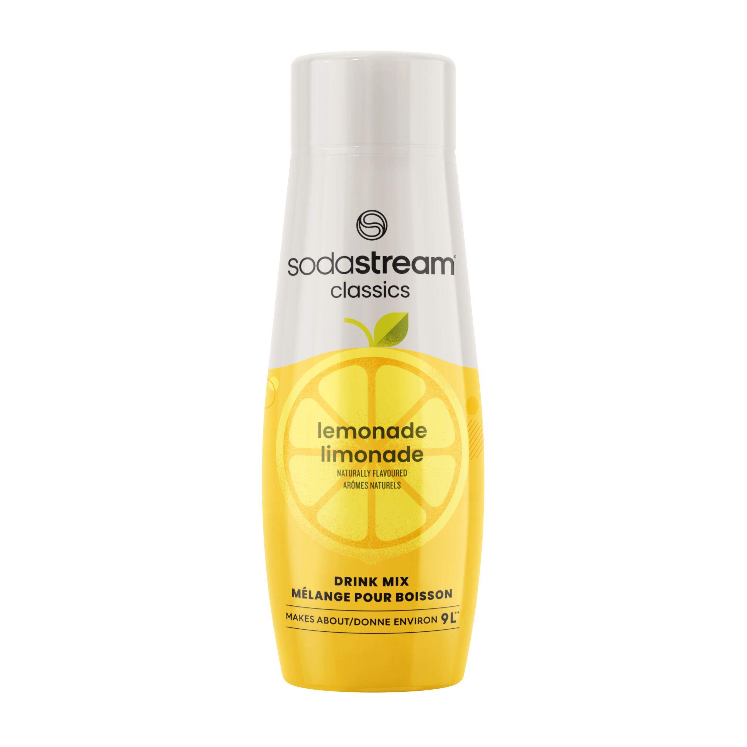 SodaStream Waters Homestyle Lemonade Flavour Sparkling Drink Mix, Caffeine-Free, 440mL Front_Flat
