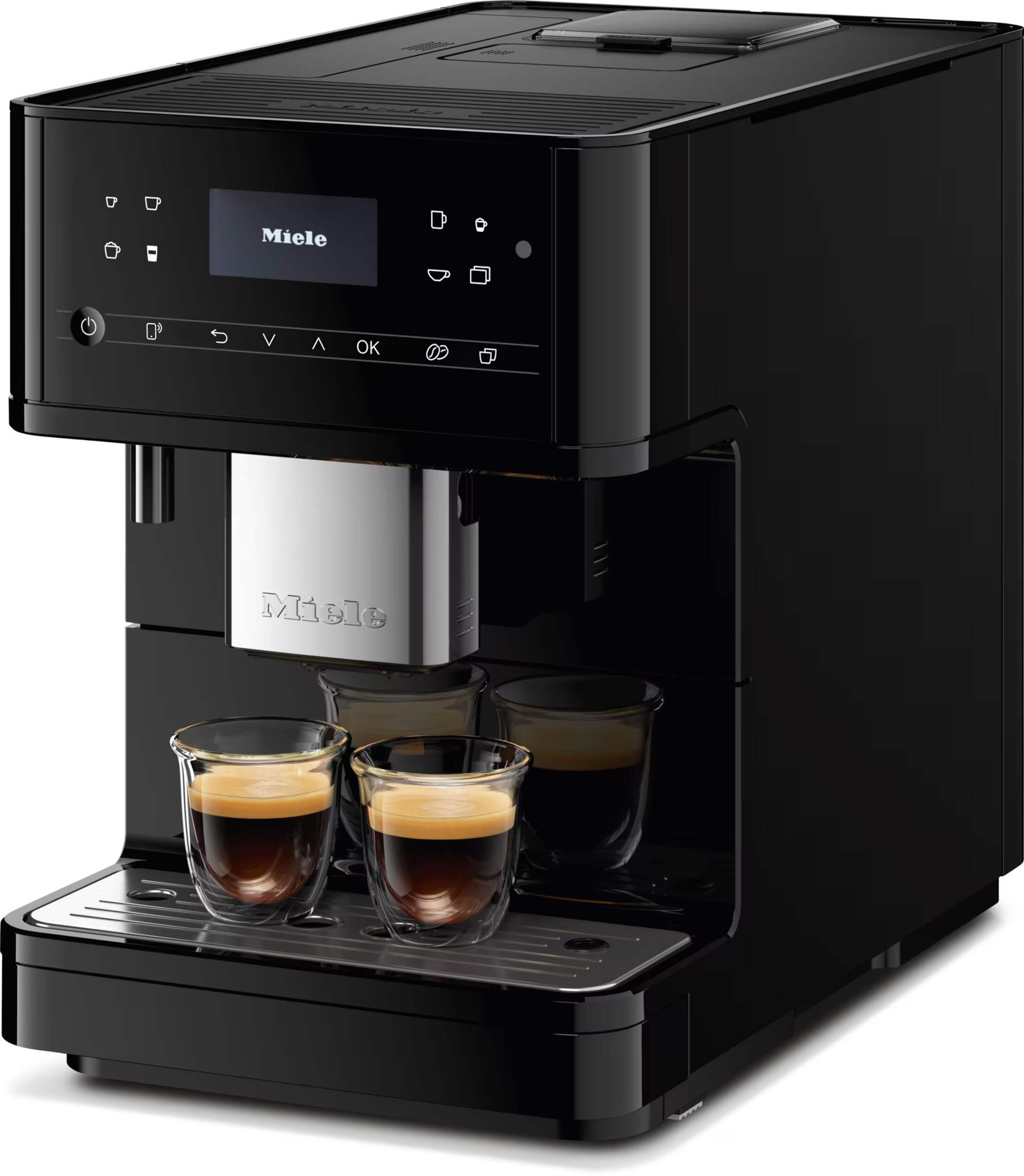 Miele 6160 MilkPerfection Countertop Coffee Machine Front_Angled_Left