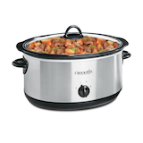 Crock-Pot Stainless Steel Manual Slow Cooker, 7-qt