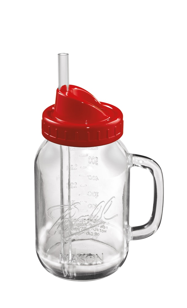 Oster Ball Mason Jar Blender, Red Canadian Tire