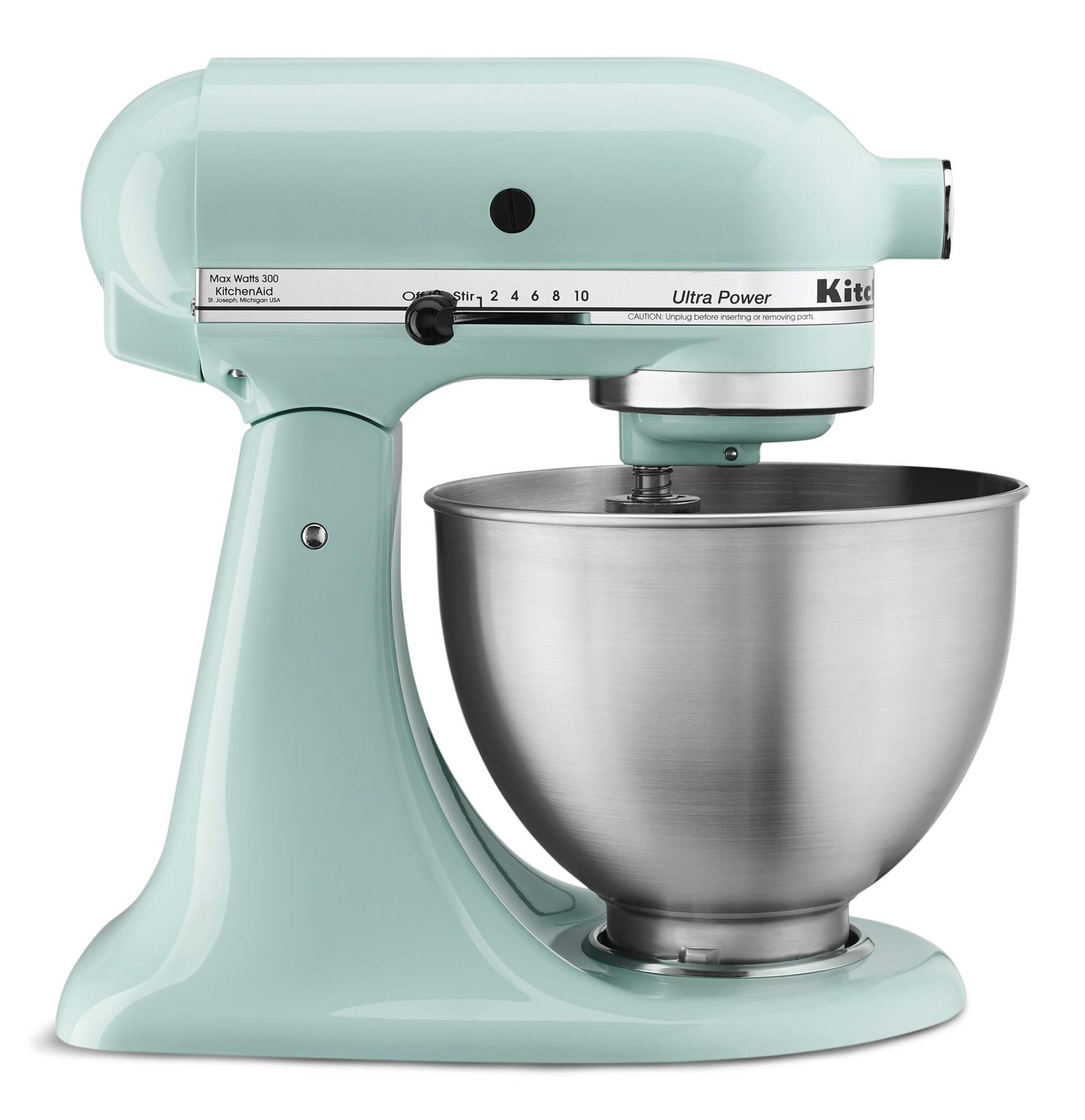 Kitchen Aid Ultra Power Stand Mixer, Ice Blue Side_Right