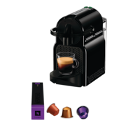 Nespresso Inissia Black Coffee Machine by Delonghi Front_Three_Fourths_Angled_Left