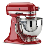 Kitchen Aid Artisan Mixer, Hammered Bowl Front_Angled_Right