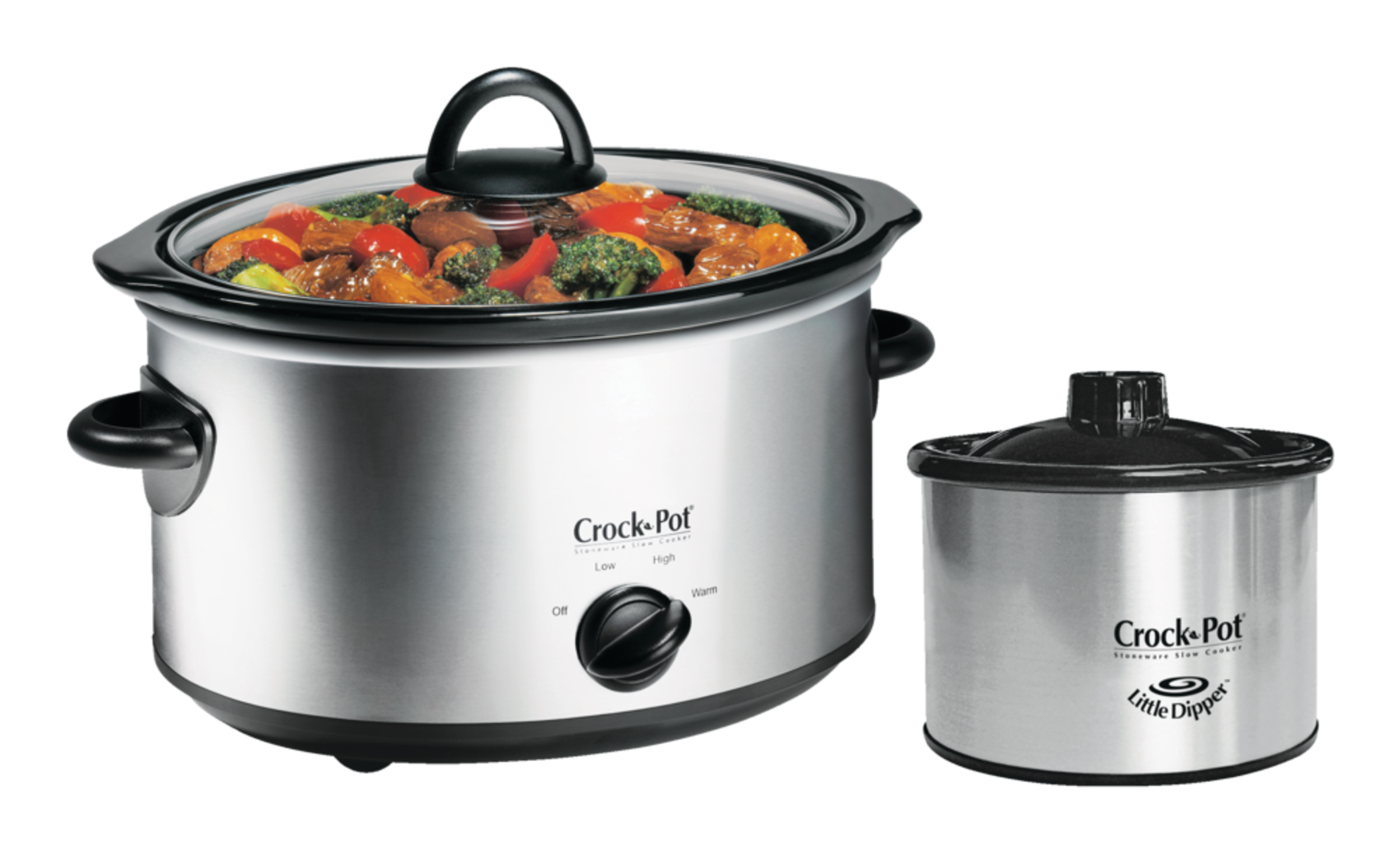 CrockPot® Manual Slow Cooker w/ Little Dipper® Food Warmer, Stainless