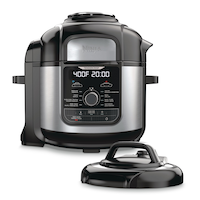 Ninja® Foodi™ Deluxe Pressure Cooker & Air Fryer w/ 9 Pre-Set Functions, Stainless Steel, 8-qt Front_Flat