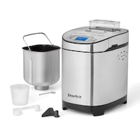 Starfrit Bread Maker w/ 12 Digital Functions, Stainless Steel, 2lb Composite_or_Mixed