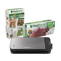 FoodSaver® Vacuum Sealer/Sealing System w/ 2 Storage Rolls & Starter Kit, Satin Composite_or_Mixed