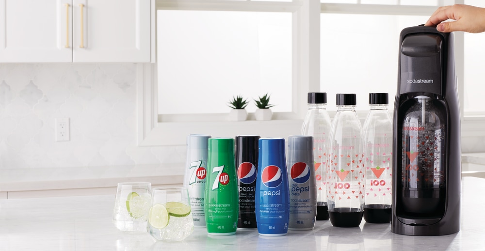SodaStream Canadian Tire 100th Anniversary Special Edition Carbonating Bottles, 1L, 3pk