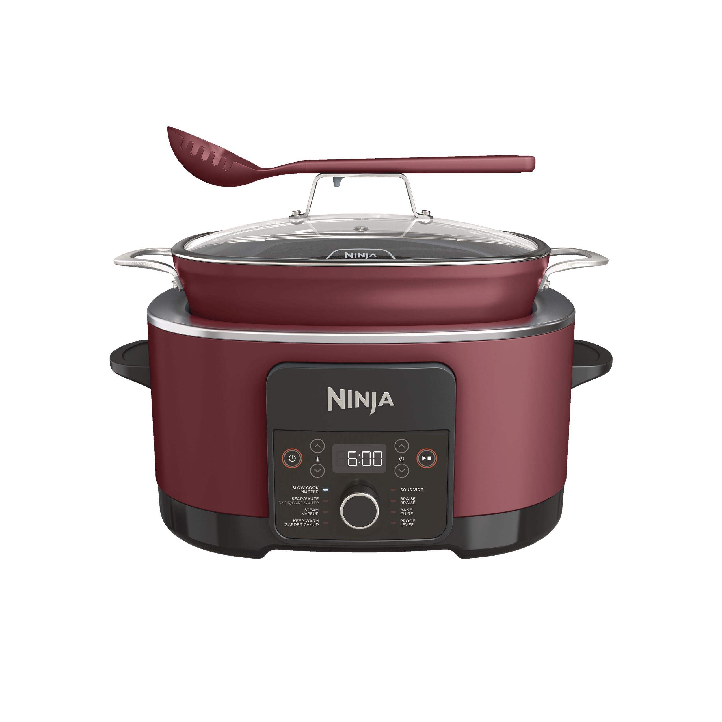 Ninja Foodi Possible Cooker PRO, 8.5qt, Red Front_Flat