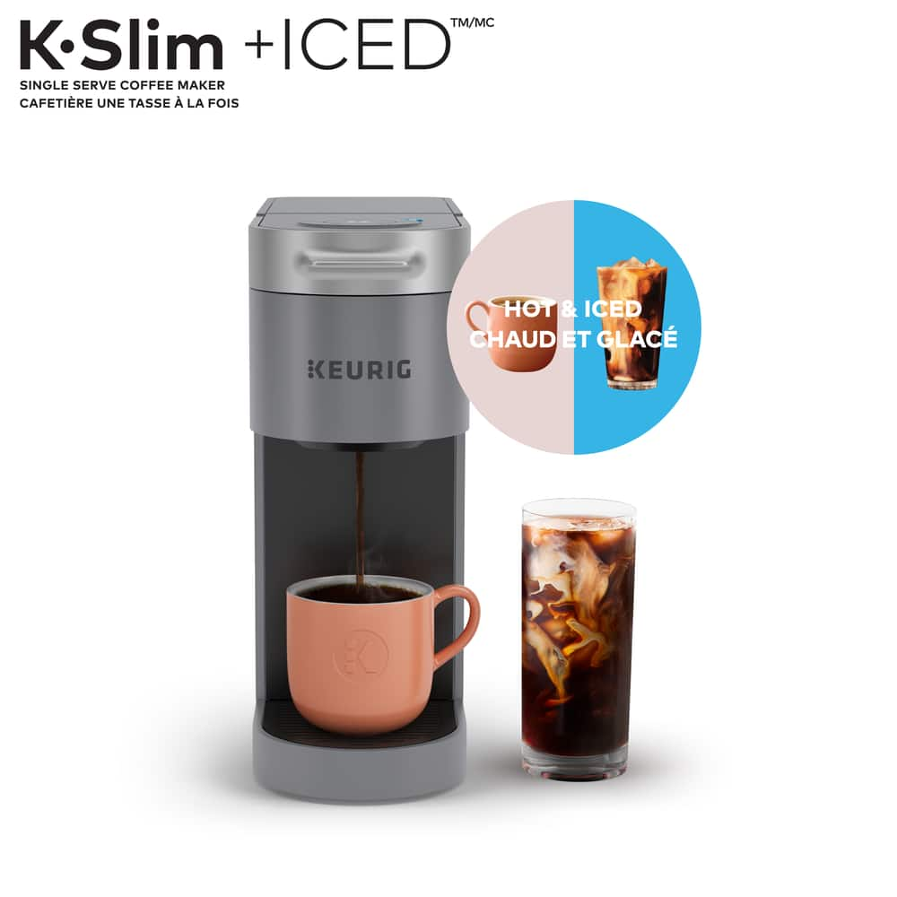 Keurig K-Slim Iced Single Serve Coffee Maker, Grey | Canadian Tire